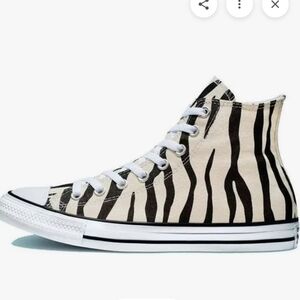 Converse All Star High 'zebra Stripe'  Chuck Taylor Hightops  Women's Sz 9 M 7